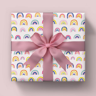Süße Kinder Regenbogen Muster Geschenkpapier