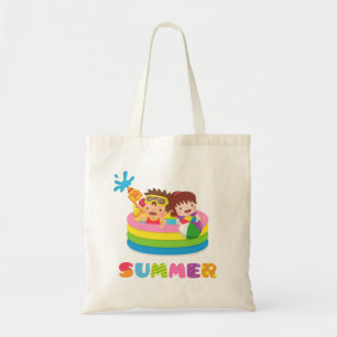 Süße Kinder Sommer Wasserspiel Pool Spaß Tote Bag Tragetasche