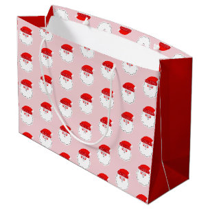 Süße Kinder Weihnachtsmann Weihnachtsgeschenktasch Große Geschenktüte