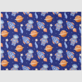 Süße Kinder Weltraum Astronaut Seidenpapier
