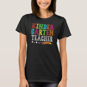 Süße Kindergartenerzieherin Zurück zur Schule Erst T-Shirt