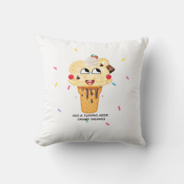 Süße Kinderkissen-Pillow Add A Topping Addie Cream Kissen