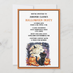 Süße Kinderkostüm-Halloween-Party-Einladung Einladung