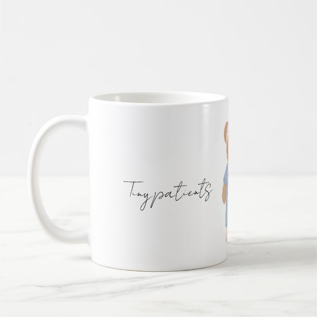 Süße Kinderkrankenschwester-Teddybär-Tasse Kaffeetasse (Links)