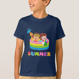 Süße Kindersommer-Wasserpool-Spaß-T-Shirt T-Shirt
