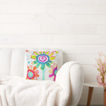 Süße Kinderzimmer-Kunst farbenfrohe florale Illust
