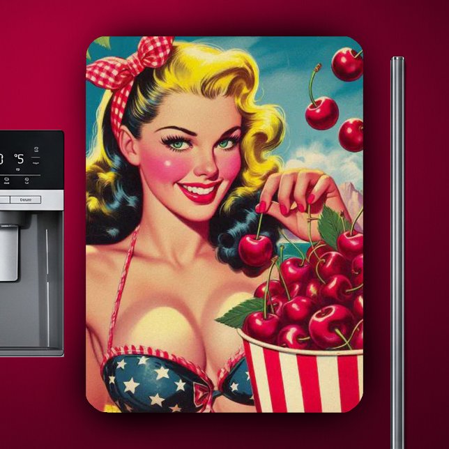 Süße Kirsch-Pin-up Magnet (Von Creator hochgeladen)