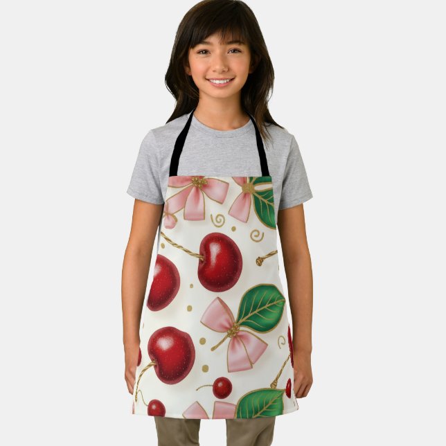 🍒Süße Kirsch-Schürze mit All-Over-Print Schürze (Insitu)