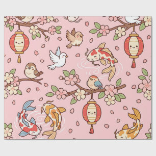 Süße Kirschblüten-Sakura-Geschenkpapier Geschenkpapier