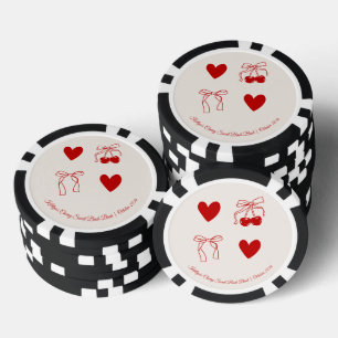 Süße Kirsche Junggesellinnenabschied Poker Chip