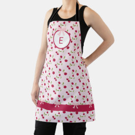 Süße Kirsche Kokette Rosa Benutzerdefiniertes Mono Schürze
