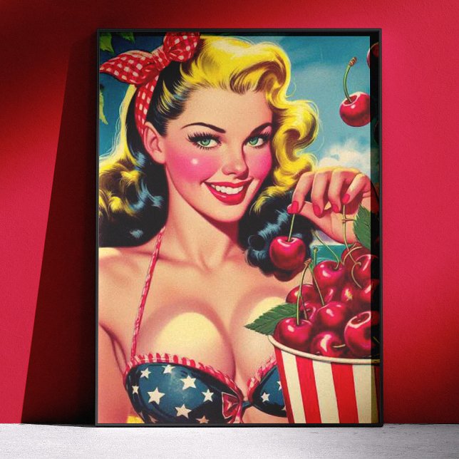 Süße Kirsche Pin-up Poster (Von Creator hochgeladen)