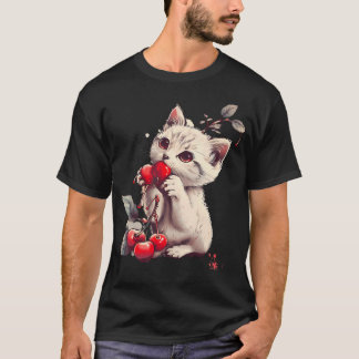 Süße Kirschenliebhaber-Kirschfrucht-Motiv-Kunstwer T-Shirt