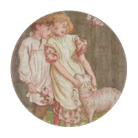 Süße kitschige Vintage-Valentinsgrußkarte, Kinder 