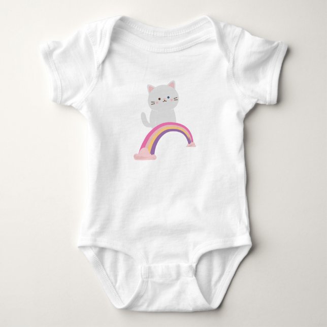Süsse Kitten Cat Baby Strampler (Vorderseite)