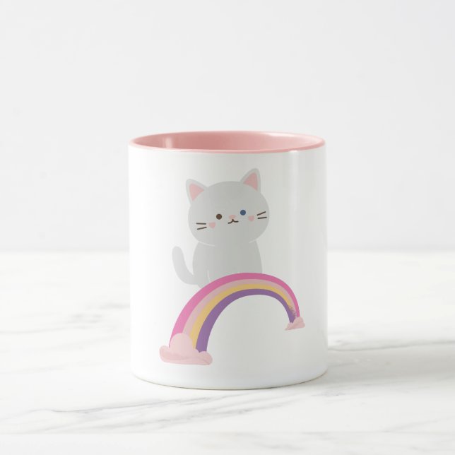Süsse Kitten Cat Kaffee Tasse (Zentrum)