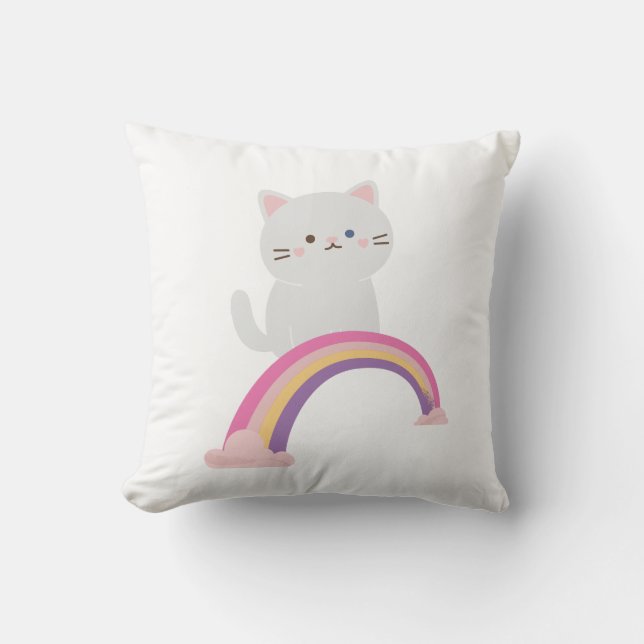 Süsse Kitten Cat Kissen (Vorderseite)