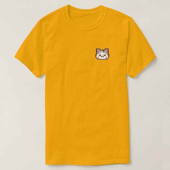 Süsse Kitten Retro Pixel Art Unisex T - Shirt (Design vorne)