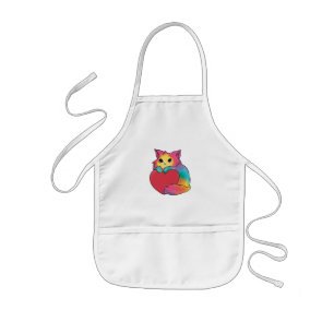 Süße Kitty Herz Kinderschürze