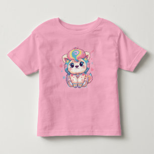 Süße Kitty-Katze Illustration - Minimalistisch Kleinkind T-shirt