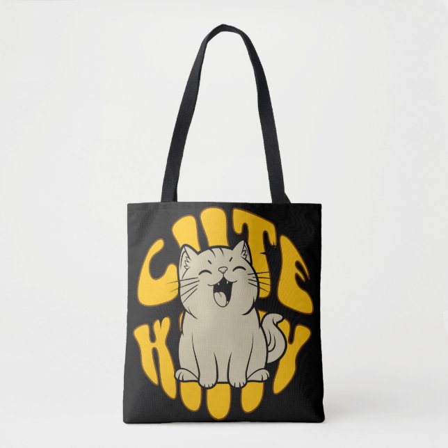 Süße Kitty-Schultertasche (Vorderseite)