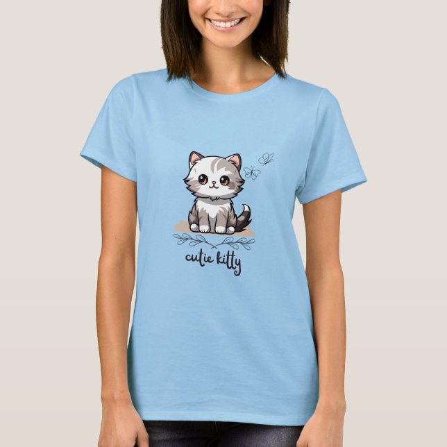Süsse Kitty T-Shirt (Vorderseite)