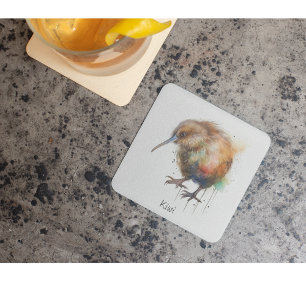 Süße Kiwi, individuell Glasuntersetzer