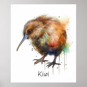 Süße Kiwi, individuell Poster
