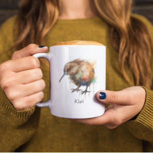 Süße Kiwi, individuell Zweifarbige Tasse