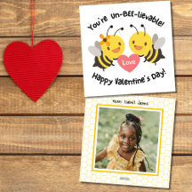 Süße Klassenzimmer-Biene Foto Valentinstag