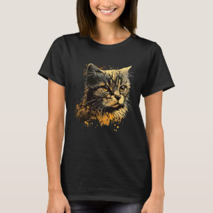 Süße klassische Vintage-Kitty-Katze einzigartige F T-Shirt