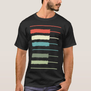Süße Klaviermusik Klavier Krawatte Keyboardspieler T-Shirt