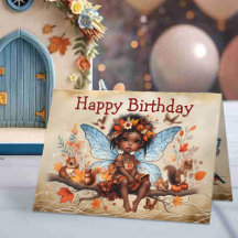 Süße kleine afrikanische Feenprinzessin Alles Gute