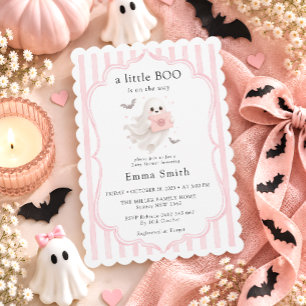 Süße kleine Boo Halloween Mädchen Baby-Party Einladung