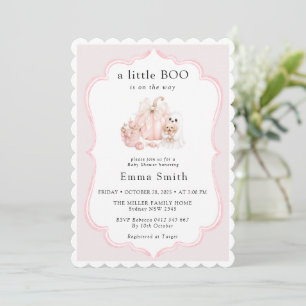Süße Kleine Boo Halloween Mädchen Baby Shower Einladung