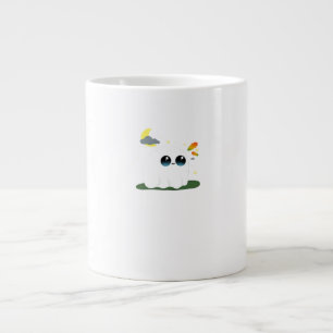 Süße kleine Boostie Herbstszene Vintage Klassiker Jumbo-Tasse