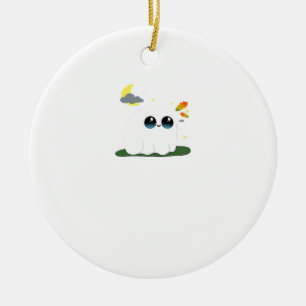 Süße kleine Boostie Herbstszene Vintage Klassiker Keramik Ornament