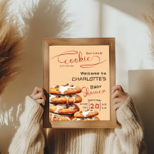 Süße kleine Cookie-Baby-Shower-Willkommen