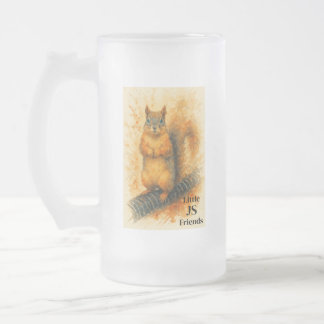 Süße kleine Eichhörnchen-Wasserfarbe-Bierkrug Mattglas Bierglas