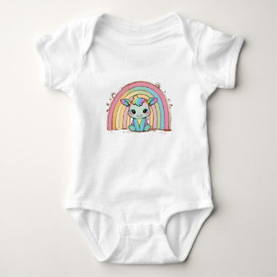 Süße Kleine Einhorn Baby Strampler