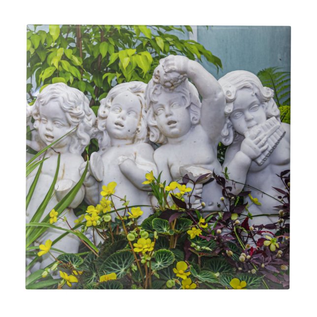 Süße kleine Engel... Fliese (Vorderseite)