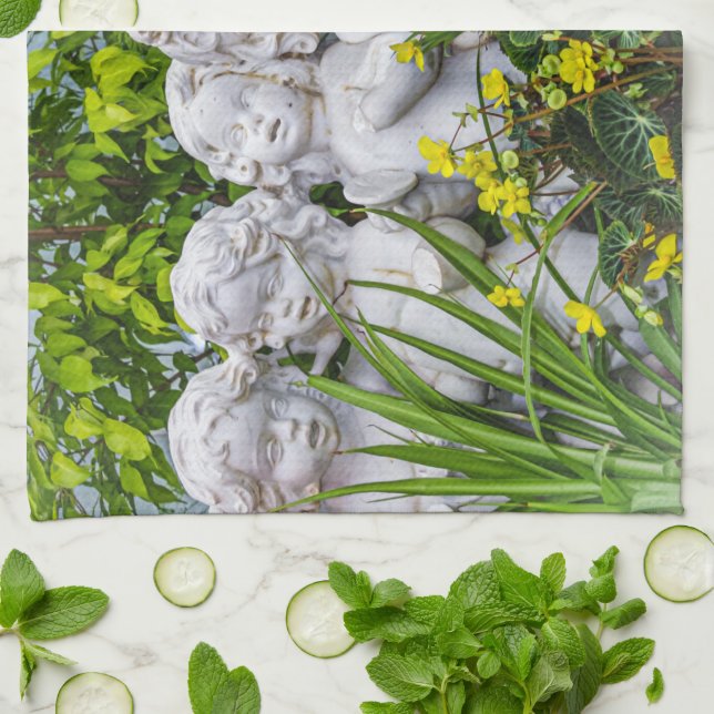 Süße kleine Engel... Geschirrtuch (Gefaltet)