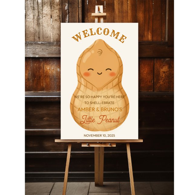 Süße kleine Erdnuss *Willkommensschild Poster NUR* (Von Creator hochgeladen)