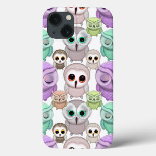 Süße kleine Eulen in Pastellfarben Case-Mate iPhone Hülle