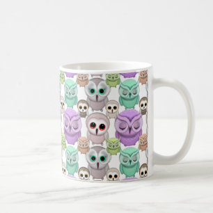 Süße kleine Eulen in Pastellfarben Tasse