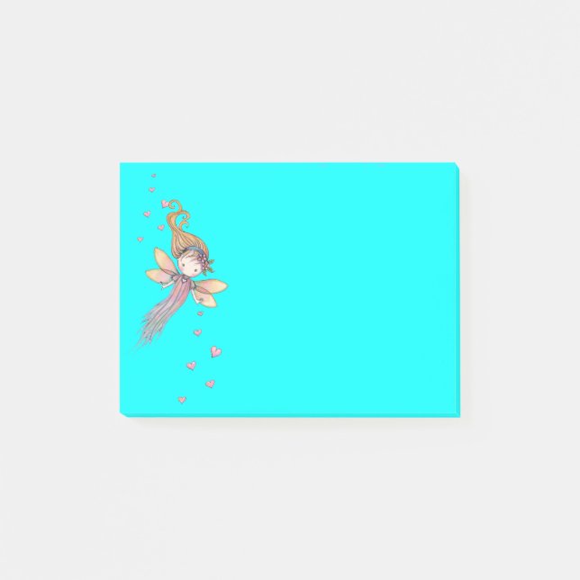 Süße kleine Fee Post-it Klebezettel (Vorderseite)