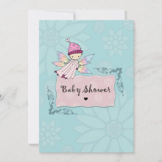 Süße kleine Feen-Einladungen zur Babyparty für Mäd Einladung