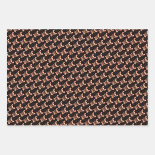 Süße kleine Französische Bulldogge Haustier Hund T Geschenkpapier Set