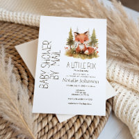 Süße kleine Fuchs-Karo-Babyparty per Post