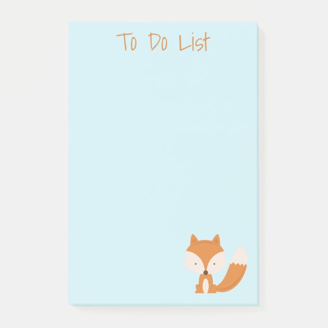 Süße kleine Fuchs Post-it® Notizen (Vorderseite)